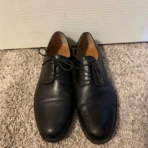 Bass Black Leather Men's Derbys